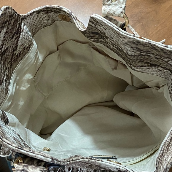 Aldo snake print large boho fringe bag purse - Picture 7 of 11